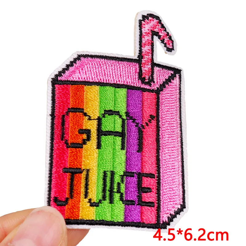 Cartoon Patch bleiben seltsam Eisen auf Patches für Kleidung Stickerei/schmelz bare Patch gestickte Patches auf Kleidung Jacken Aufkleber – Detail 4