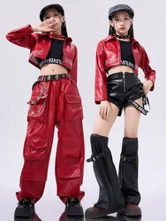 Fashion Group Jazz Dance Costume Kids Cool Hip Hop Clothing Street Wear Children Child Ballroom Dance Kpop Outfits