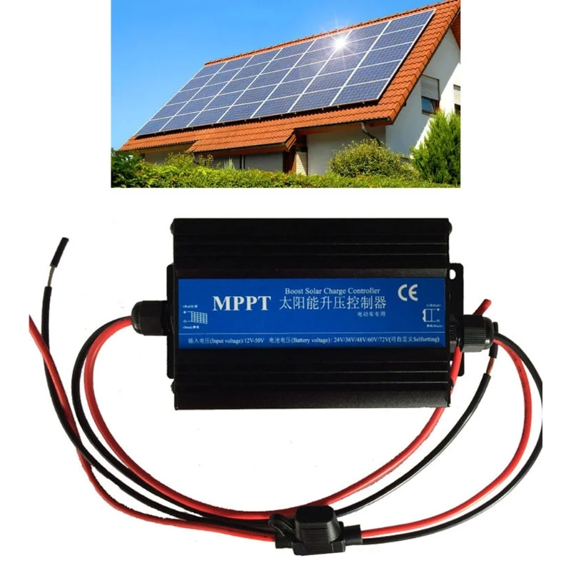 

MPPT Solar Controller 300W Car Charging Regulator High-efficiency Charging 24/36/48/60/72V Dropship