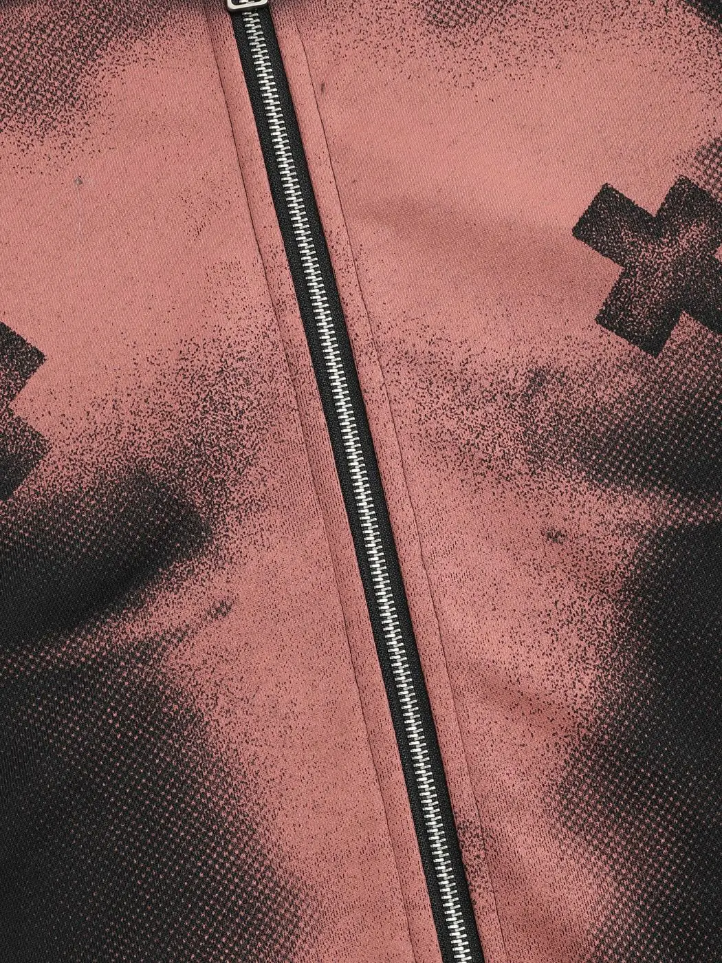 Bluza z kapturem w stylu hip-hopowym Y2K, luźna bluza rozpinana na zamek, styl retro Harajuku