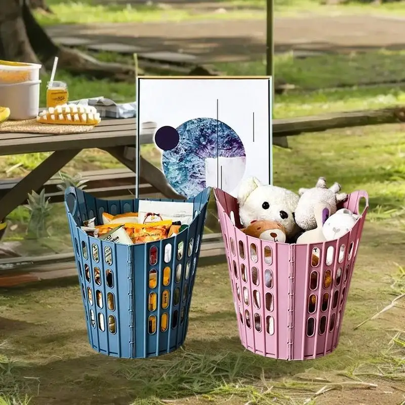 قطعة واحدة من منظم الغسيل عالي السعة سهل الاستخدام، ملابس قذرة متينة قابلة للطي للحمام/المنزل