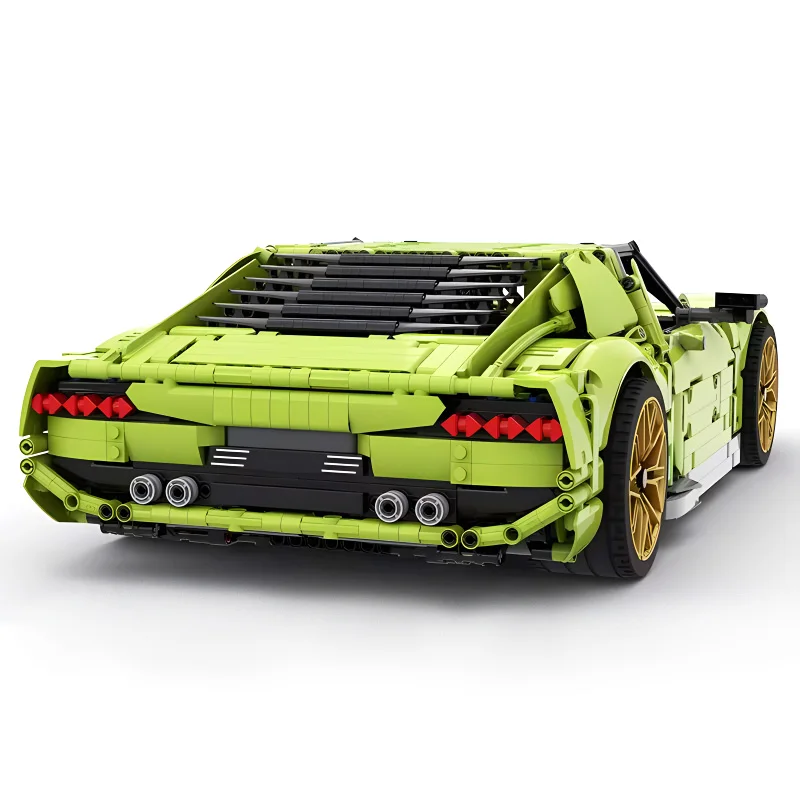 جديد MOC-119000 التقنية الخضراء سوبر سبورتس نموذج سيارة طبعة محدودة اللبنات الطوب لتقوم بها بنفسك الفاخرة وضعت وخيال