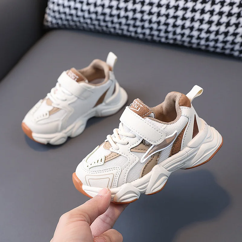 Children's Casual Sports Shoes Autumn New Boys Fashion Shoes Anti Slip SportsShoes New Breathable Soft Soled Baby Walking Shoe S