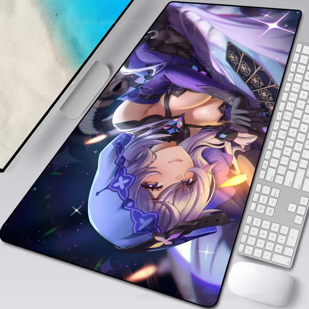 

Black Swan Honkai Star Rail Mouse Mat Desk Mat With Pad Gaming Accessories Prime Gaming XXL Keyboard Pad Stitch Padding Mat