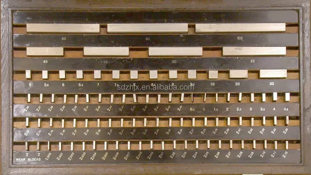 CNC-Mikrometer-Messschieber, 32 Stück, Stahl-Messblock-Sets
