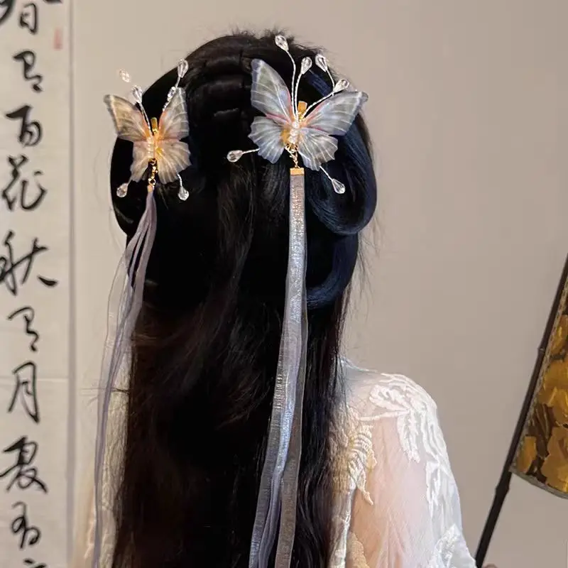 The Shaking Butterfly Hairpin Matched Butterfly Paired Ancient Clothes