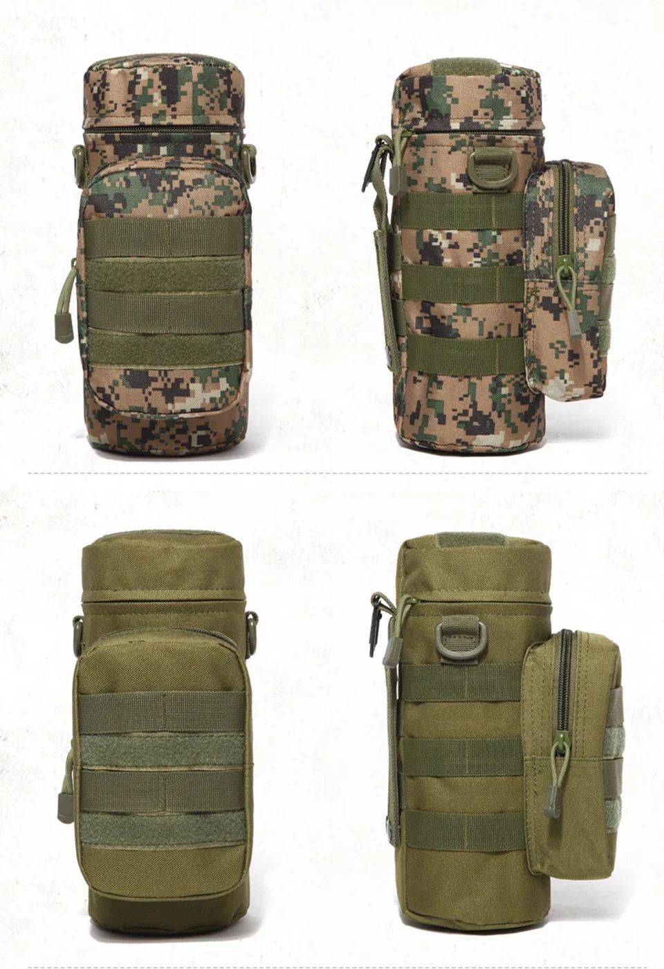 Outdoor Molle Wasserkocher Träger Wasserflasche Tasche Tasche Halter für Reisen Camping Wandern Radfahren Angeln Jagd – Detail 15