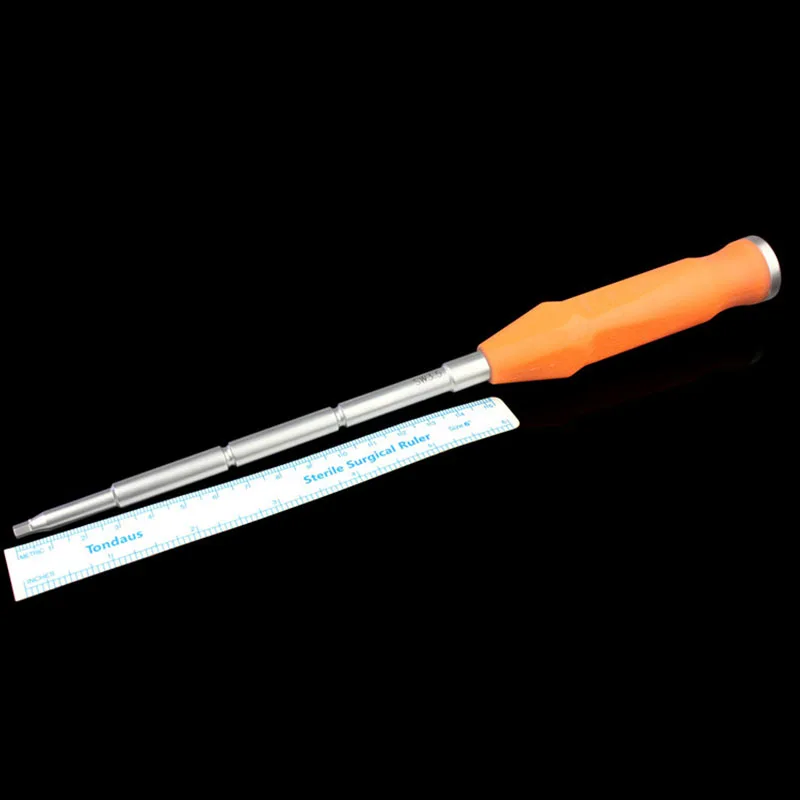 Hexagonal screwdriver silicone handle orthopedic instrument medical bone nail screwdriver large torque screw install device TELF