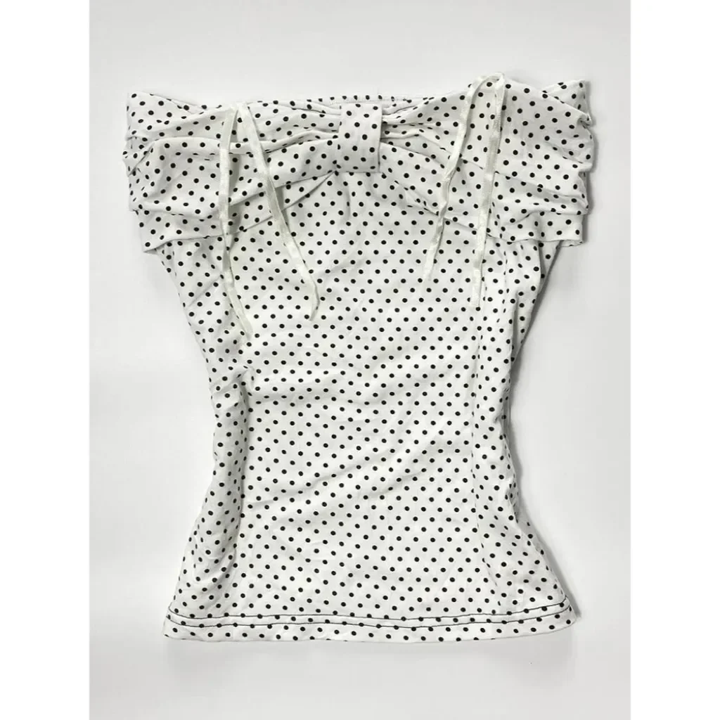Y2k Vintage Mint Green Polka Dot Print Camisole Women Casual 