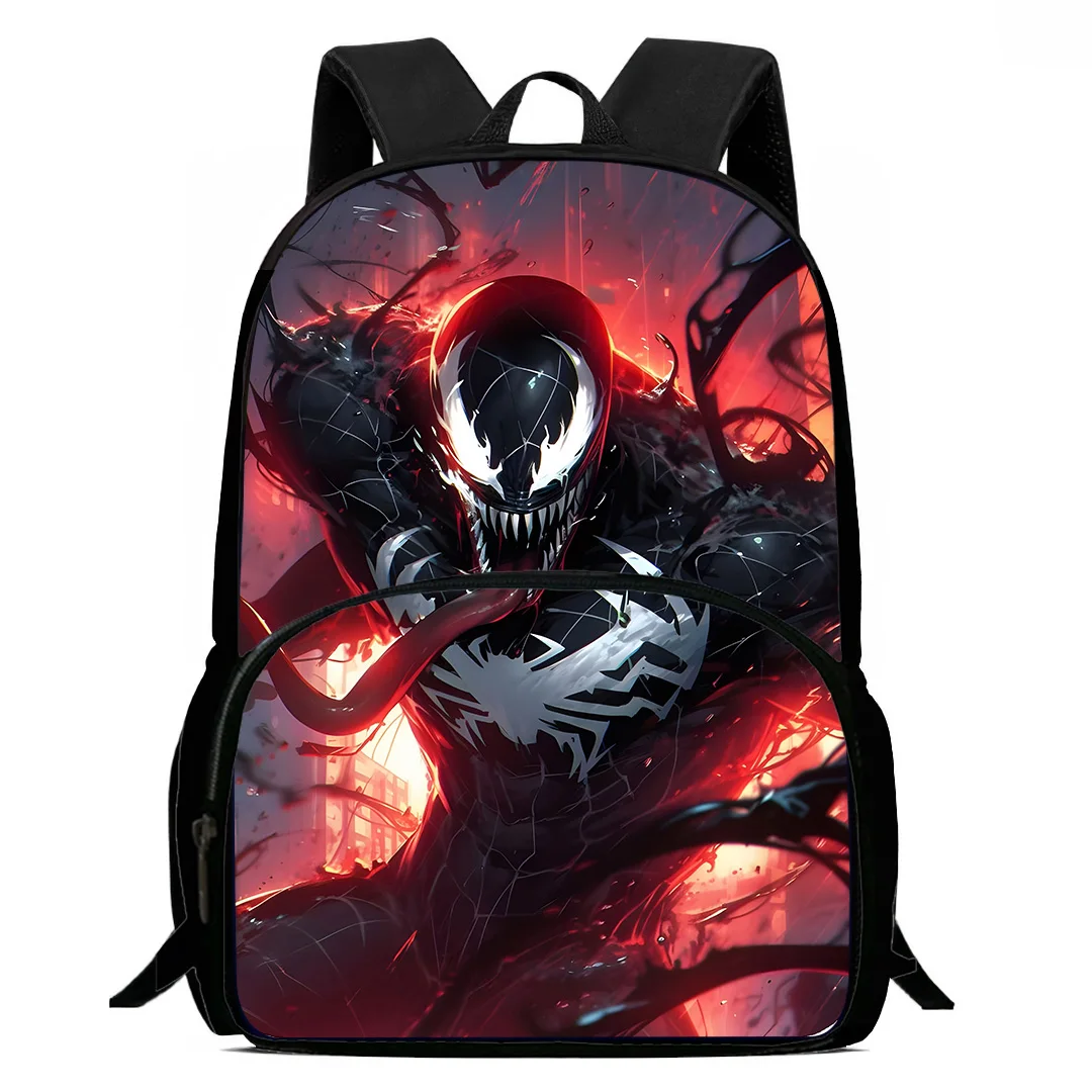 Kids Superhero Venoms Backpacks Boys and Girls Student Birthday Gift Child School Bags Large Capacity Camping Durable Rucksack