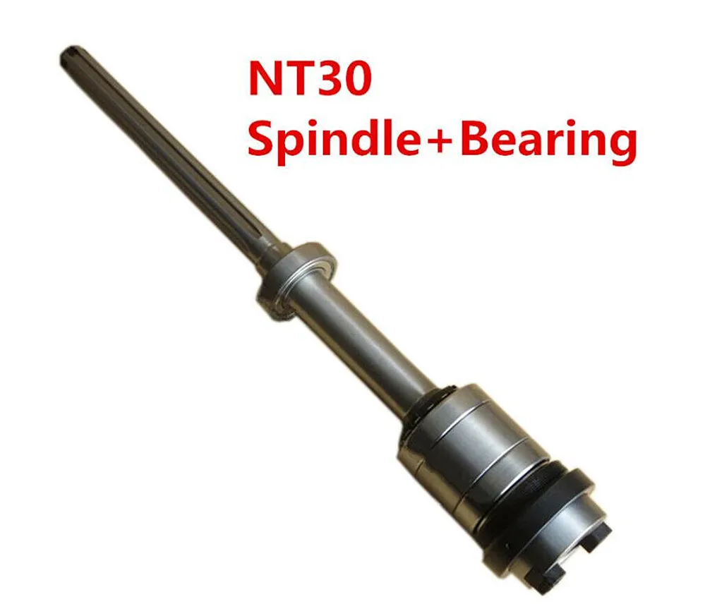 

1Set Milling Machine NT30 Shaft Spindle + 6207 Bearing Vertical CNC Mill Part For Bridgeport Tool