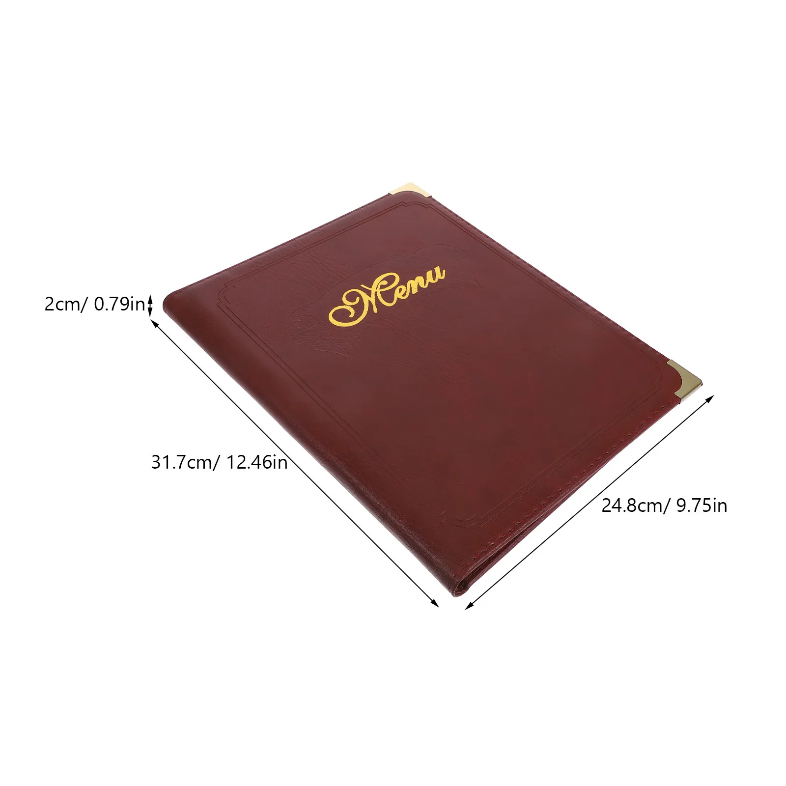 Bar Menu Protector Book with Sleeves Hotel Cover Binder Cafe Covers 7 Page Holder