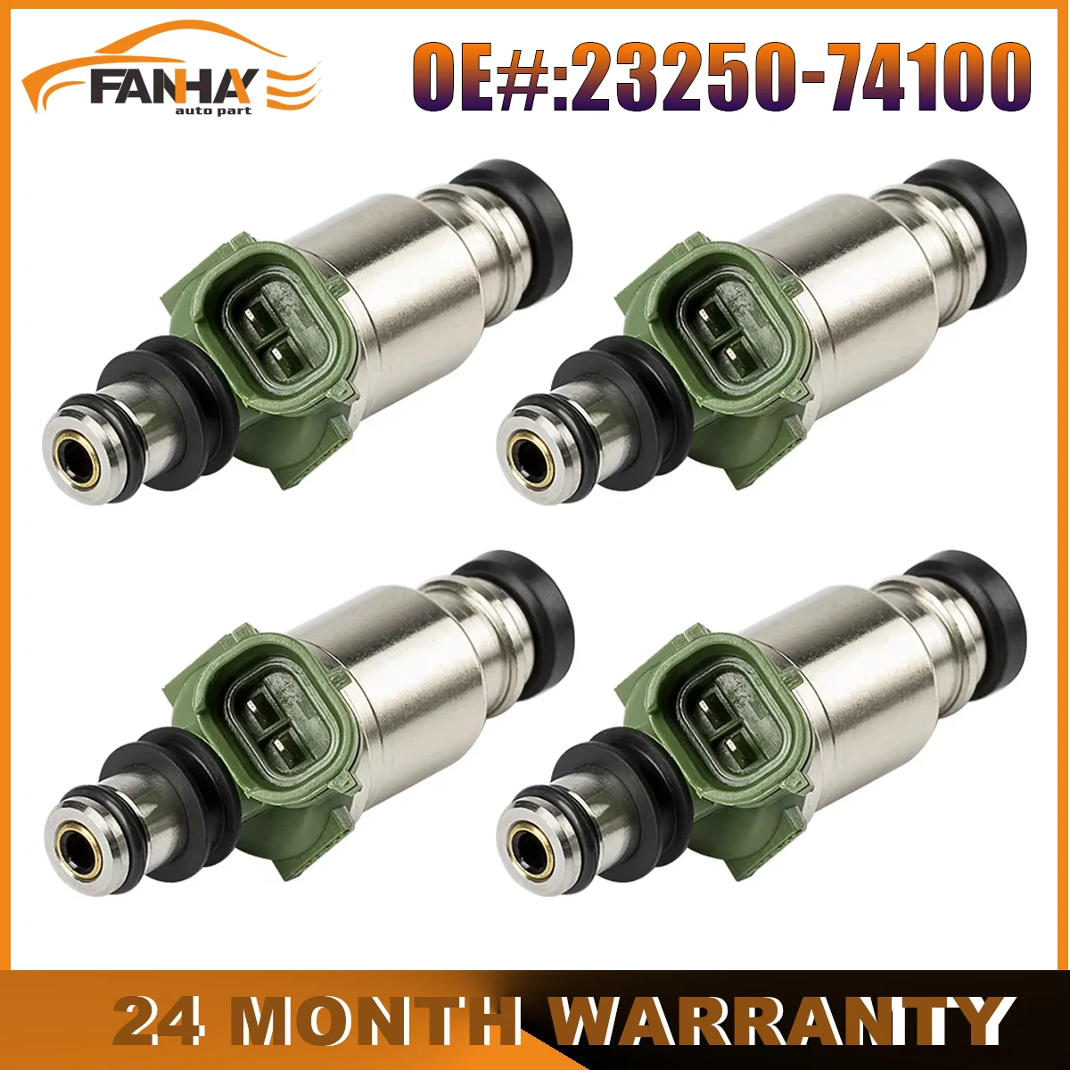 

4pcs 23250-74100 Remanufactured Engine Fuel Injectors For Toyota Camry Celica RAV4 Solara MR2 23209-74100 2325074100 2320974100