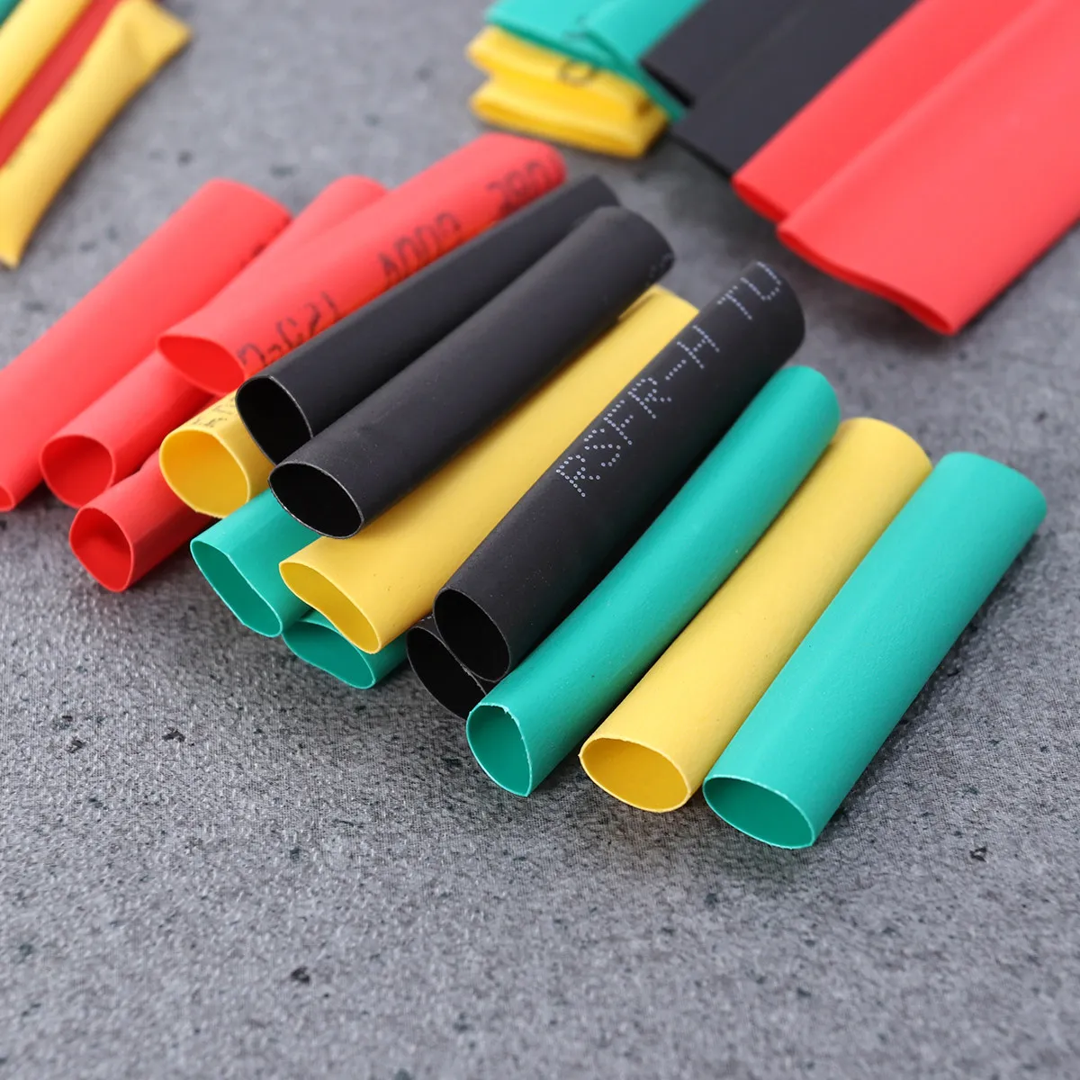 164Pcs Colorful Heat Shrink Tubing Flat Shape Easy Secure Insulating Sleeve Wrap Wires Cables Set Heat Shrink Tubing