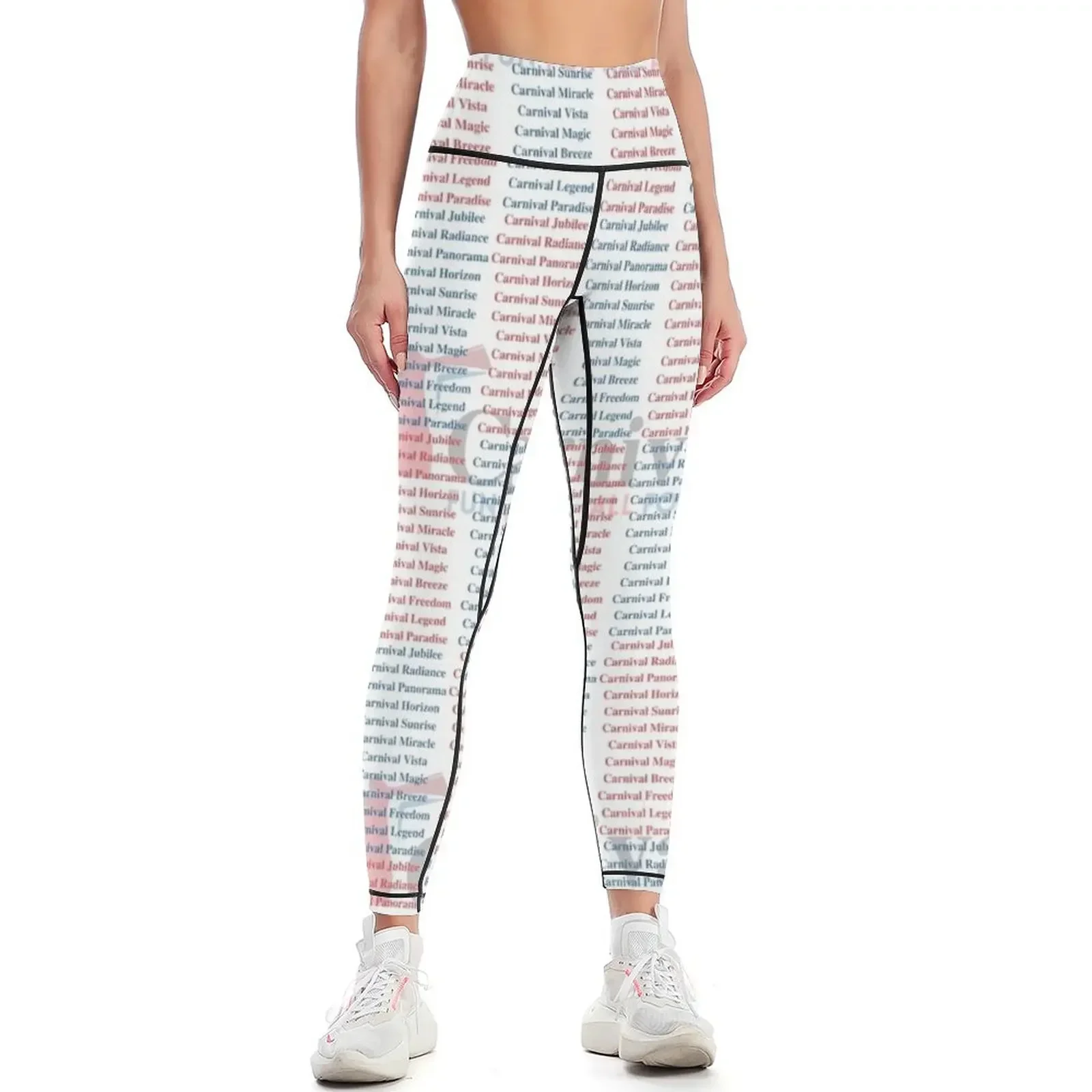 Carnival Ship Names Leggings workout clothes for Women's trousers for physical legings for fitness Womens Leggings