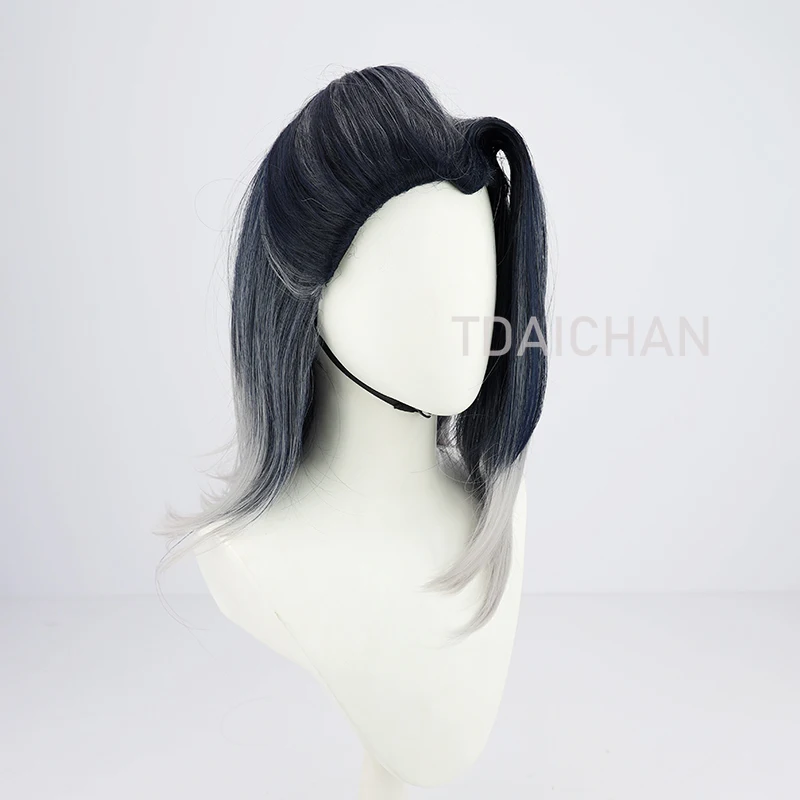 VALORANT VIPER Fade Cosplay Wig Three-color Gradient Hair Cos Props Wig Woman Cosplay Wigs Heat Resistant Synthetic Hair 50cm