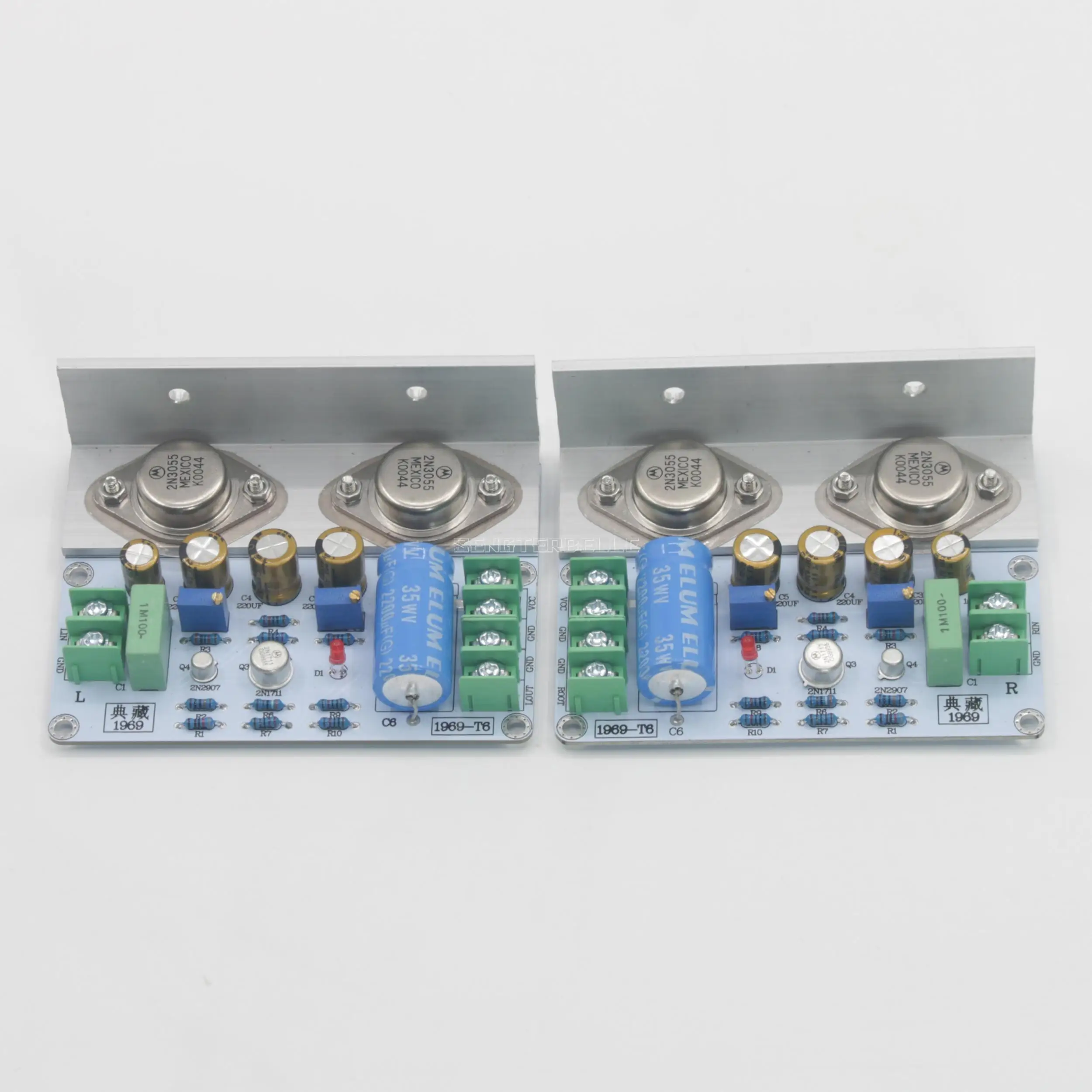 1 Pair Classic Hood 1969 Home Audio Sound Amplifier Board HiFi Stereo Dual Channel Class A Power Amp