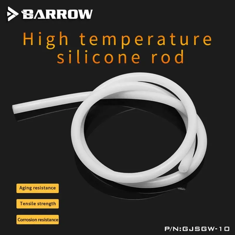 

Силиконовый стержень с водяным охлаждением Barrow PC, гибкий станок для жестких труб для акриловых труб PETG, ID 8 мм, 10 мм, 12 мм, GJSGW-8/10/12