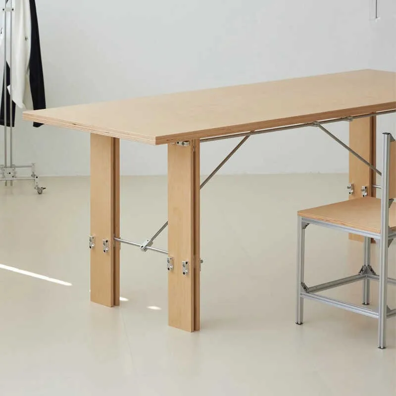 Nordic Original Wood Conference Table for Modern Office Use Minimalist Creative Metal Meeting Desk Designer Luxury Long