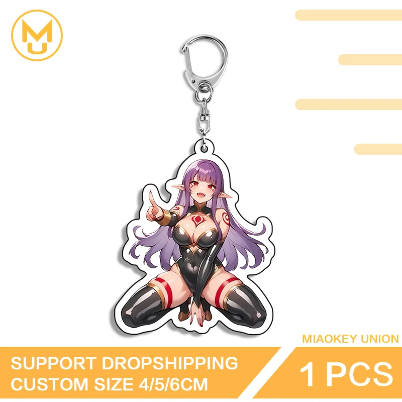 Esil Radiru-llaveros acrílicos seductores para chica, Unisex, superventas, accesorio de postura para arrodillarse, adecuado para accesorios de joyería de Anime, regalos