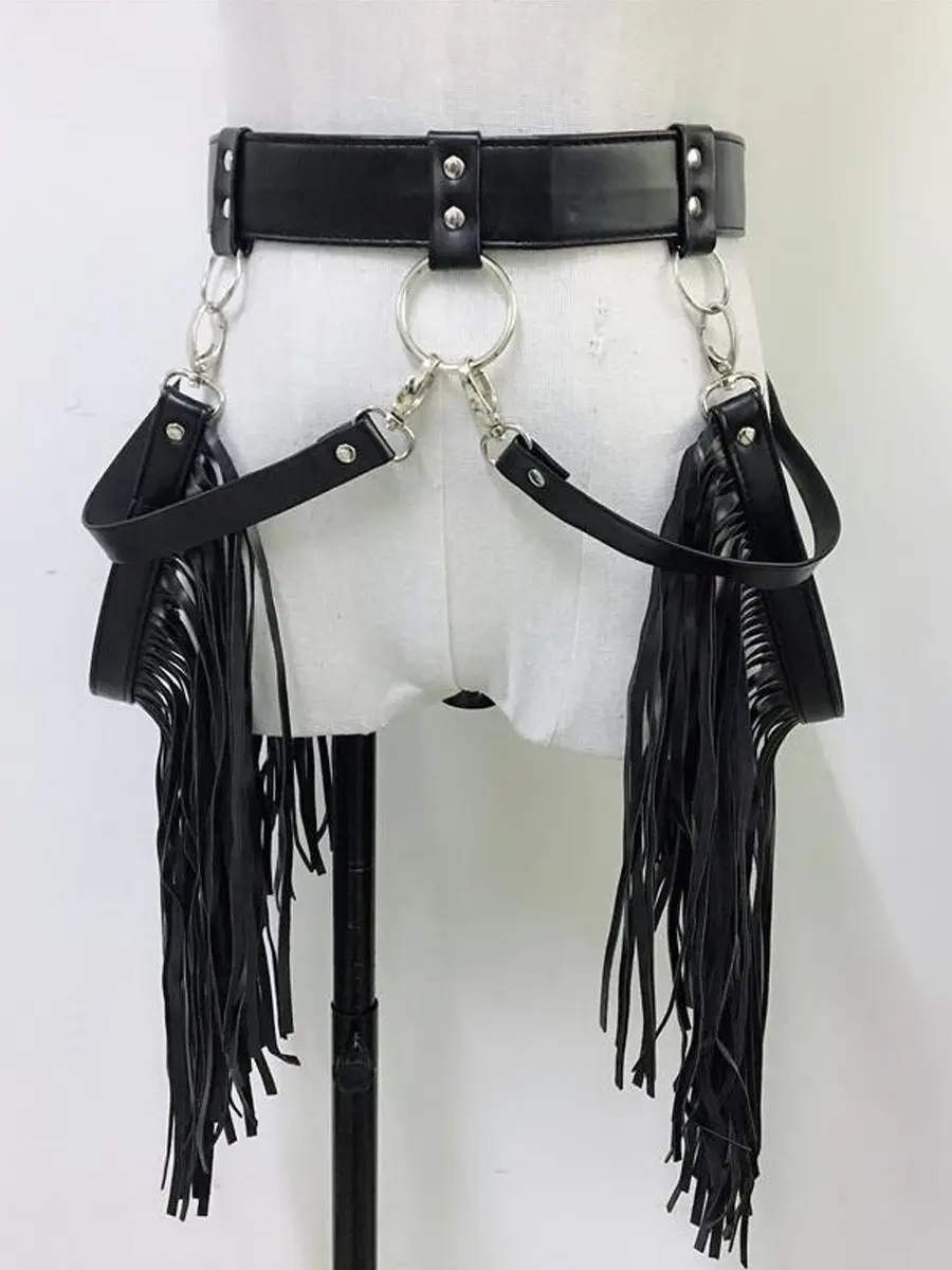 

2 PCS Choker Metal Chain Harness Sexy Bandage Set