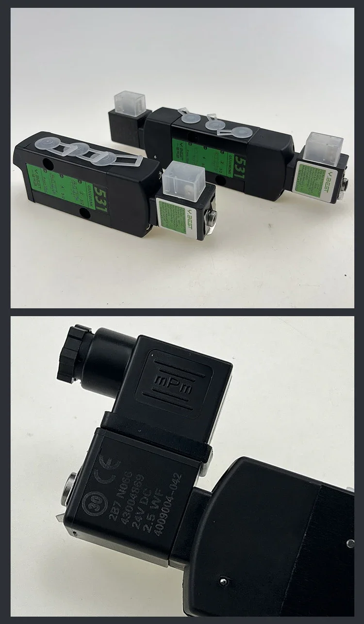 Magnetventil ASCO Askoll Type Plate Solenoid Valve Two-position Five-way Directional Valve G531c001ms G531002ms Weitere Ventile — Detail 4