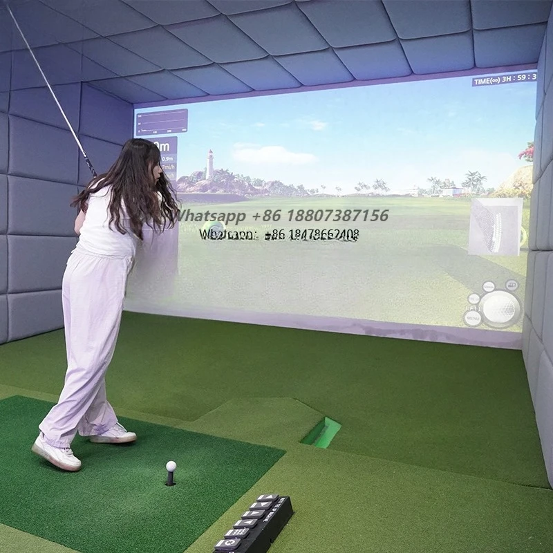 

Funspace Indoor Sports Entertainment Virtual Custom Size Golf Simulator