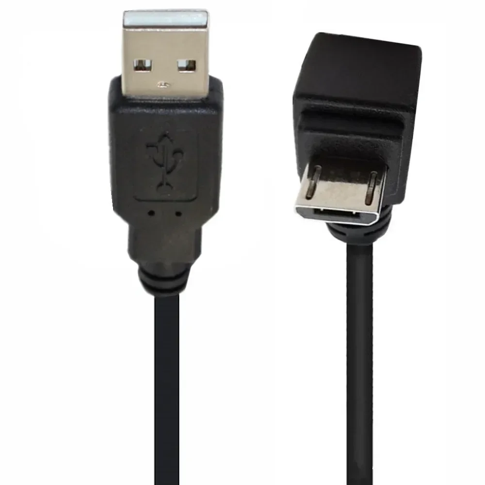 Micro USB Data Cable 90 Degrees UP Down Left Right Angle Android System Mobile Phone Charging Cable Micro USB Wire
