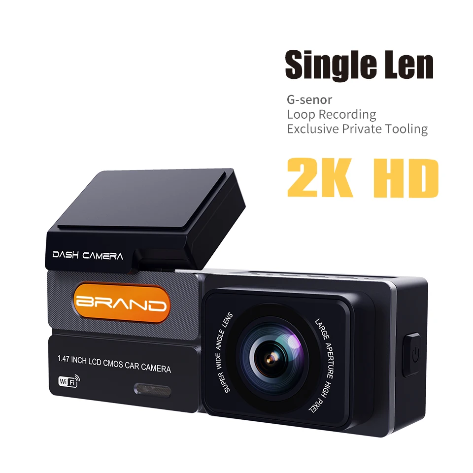 Car DVR K01 Model With 2K HD Driving parking G-sensor 170 degree wide angle WDR nigh vision Single lens 24h recorderring