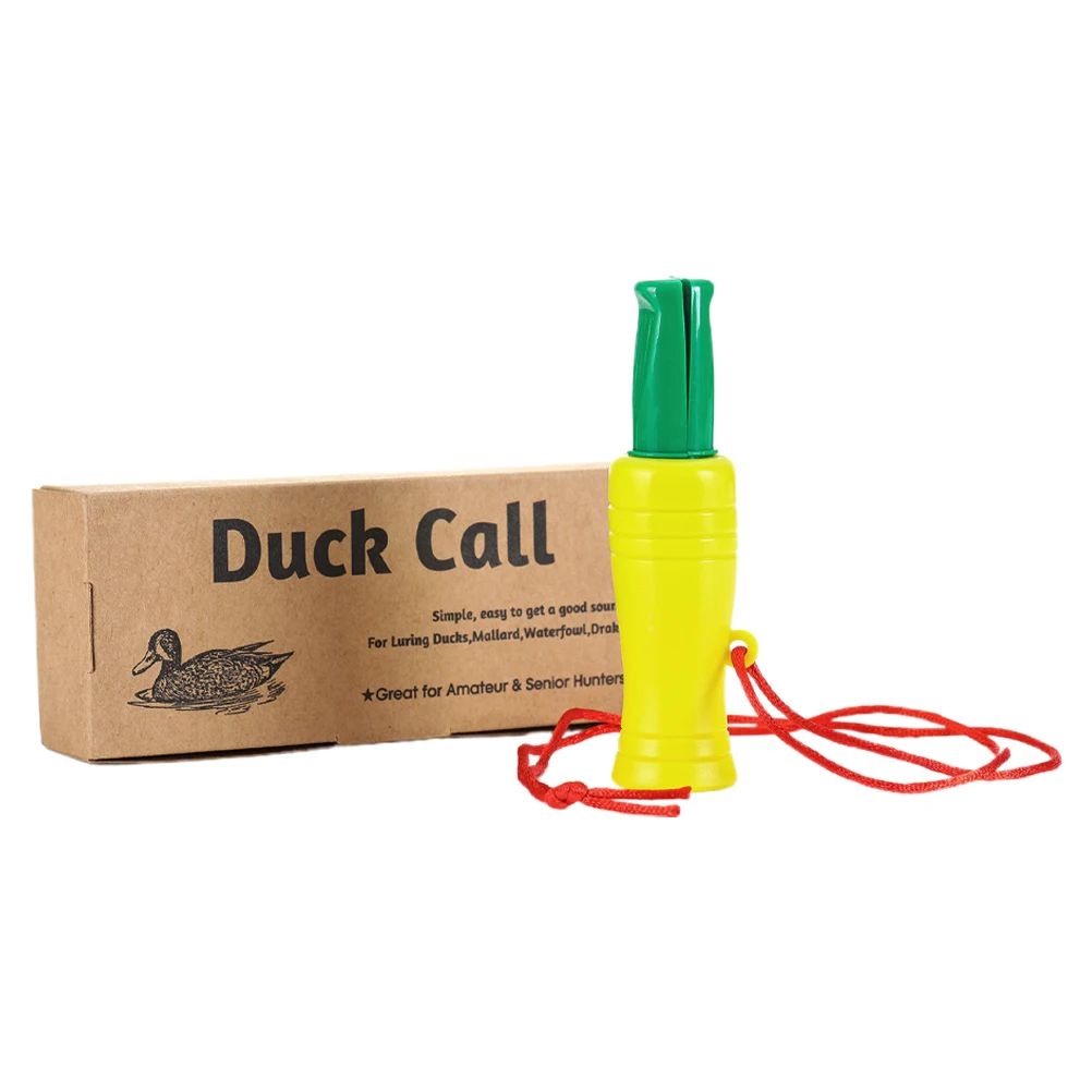 

Multi Function Survival Whistle Plastic Duck Caller Loud Sound Yellow Emergency Rescue Hunting Call Toy Lightweight Realistic