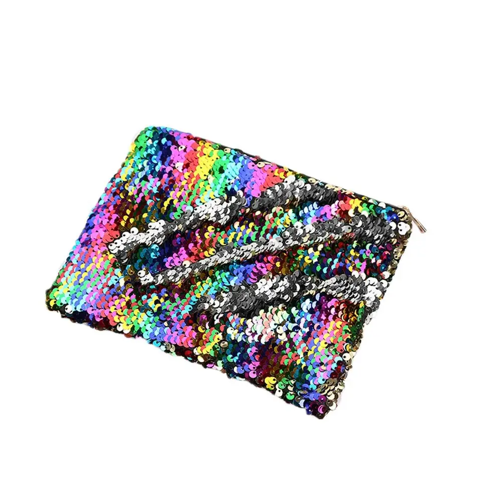 

Sequined Pencil Sequin Pouch Glitter Bag Zipper Pouch Water Resistant Pen Bag School Supplies Storage