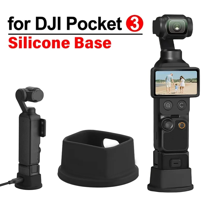 Silicone Non-Slip Desktop Mount For DJI Osmo Pocket 3 Sport Camera Anti-Skid Fixed Extension Base Stand Accessories Holder Kit