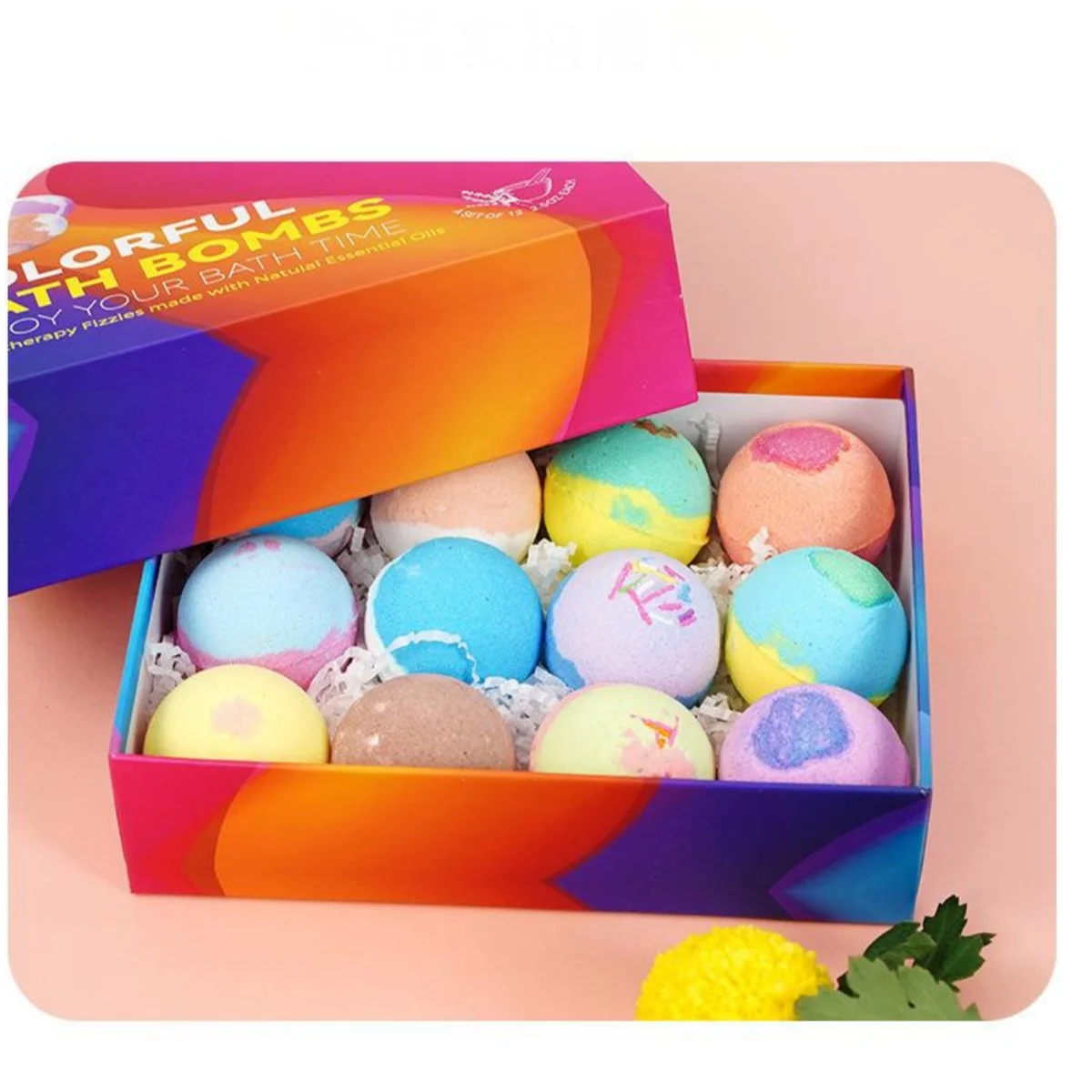 Bath Salts Bath Salt Hotel Household Explosive Bath Salt Ball Bath Soaking Foot 12 Bubble Ball Set