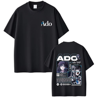 Ado World Tour 2025 Hibana T-shirt Male Fashion Casual Soft Cotton T Shirts Men Women Fashion Japanese Style Short Sleeve Tshirt