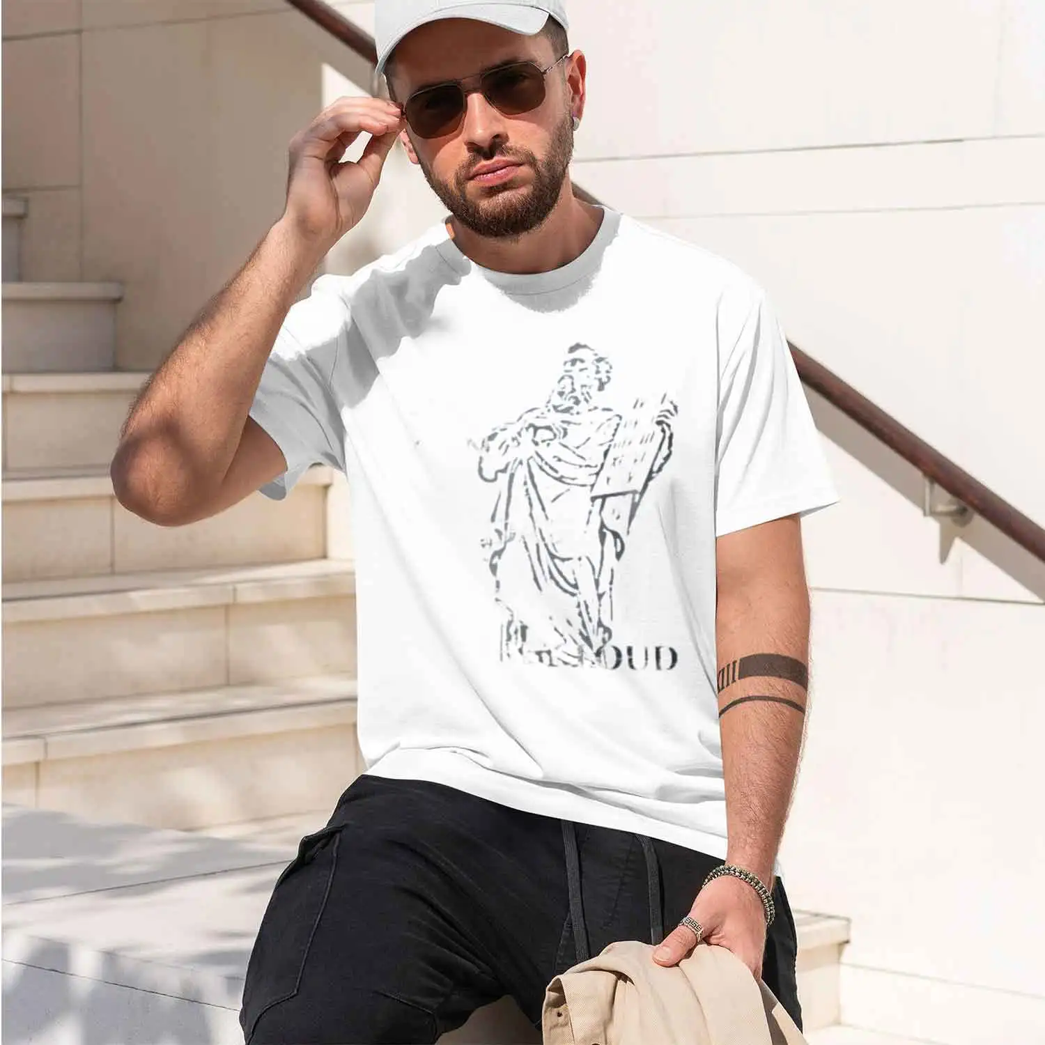 Funny Moses Shirt ristian Praise Condments Humor Tee T-Shirt Streetwear Casual Regular Short-sved Summer O-ne 2026 New Model Sho
