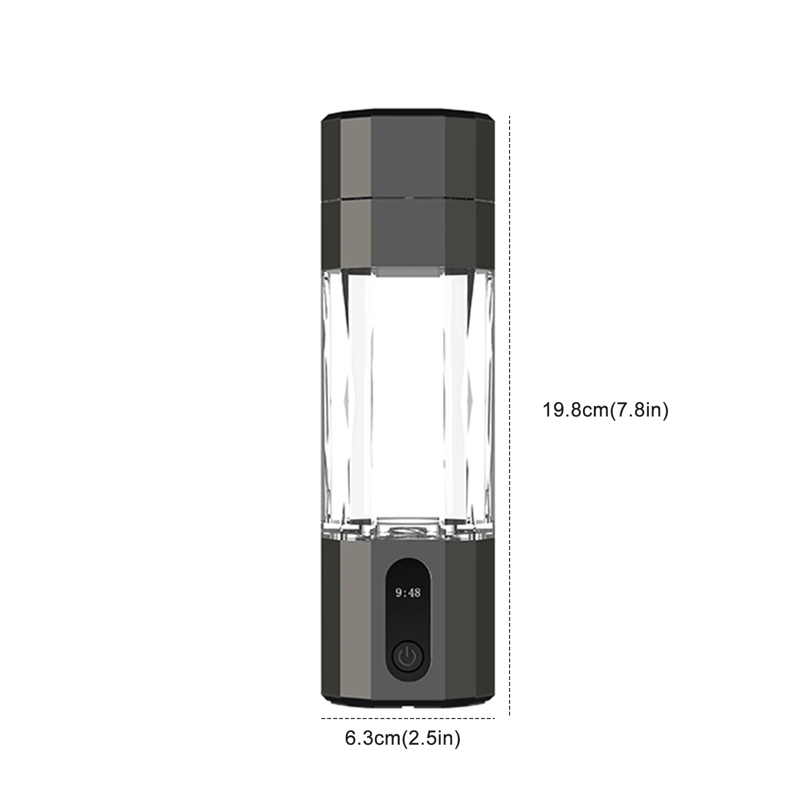 8000Ppb Intelligent Hydrogen Rich Water Cup Portable Water Electrolysis Hydrogen Cup Leak-Proof Mug Healthy Drinking Cup