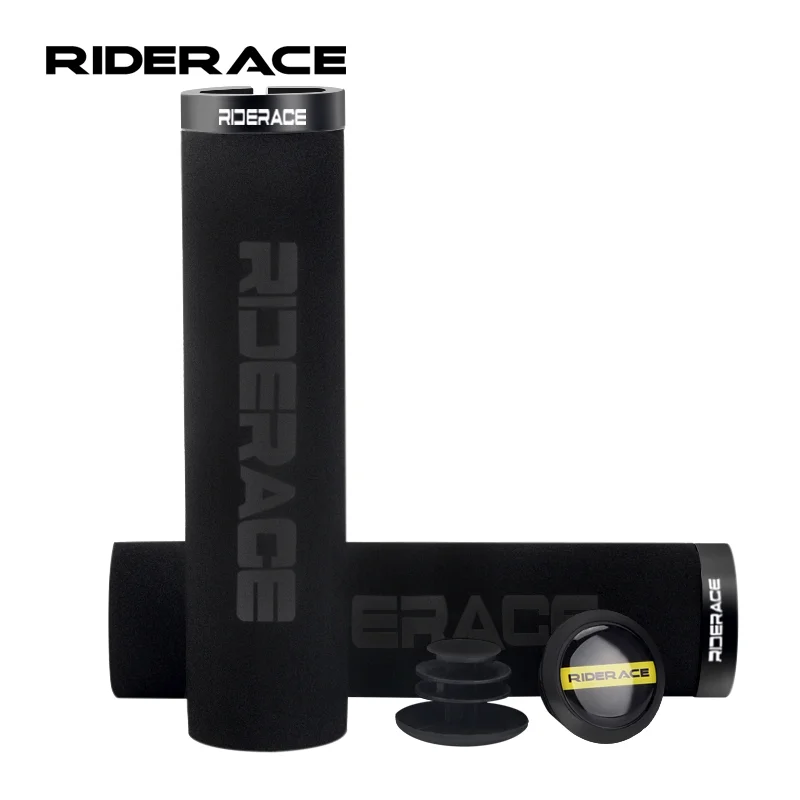 RIDERACE-empuñaduras de manillar de bicicleta, esponja ultraligera, antideslizante, absorbente de golpes, suaves, accesorios de ciclismo
