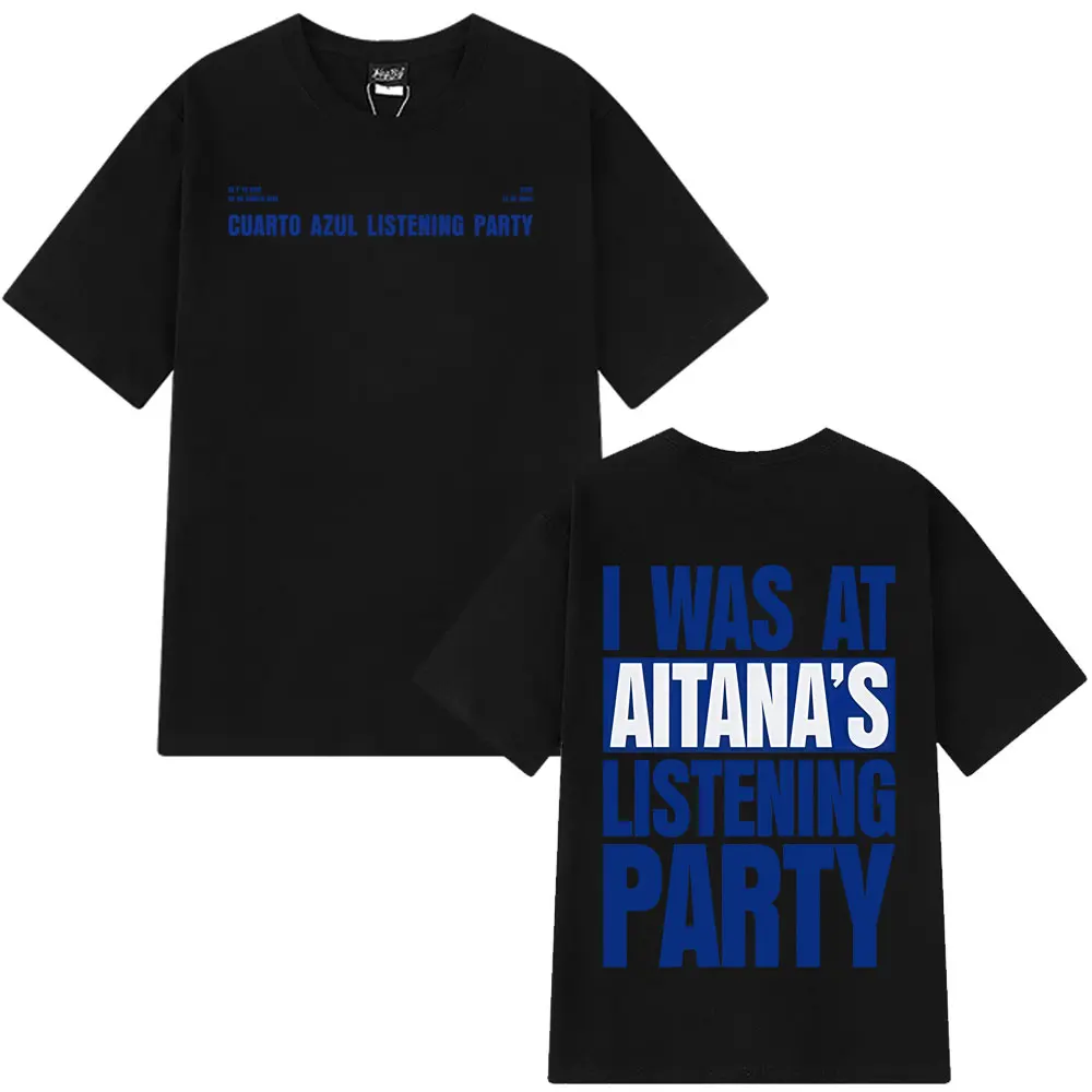 Singer Aitana Curto Azul Tour 2026 T Shirts Men Women Aesthetic Trendy T-shirt Short Sleeves Cotton Fashion O-Neck T-shirts Tops