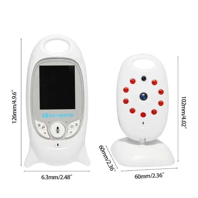 VB601 Wireless Digital Baby Monitor for Bebe Caregiver Night for Vision Camera 5inch LCD Color Screen Device 203a