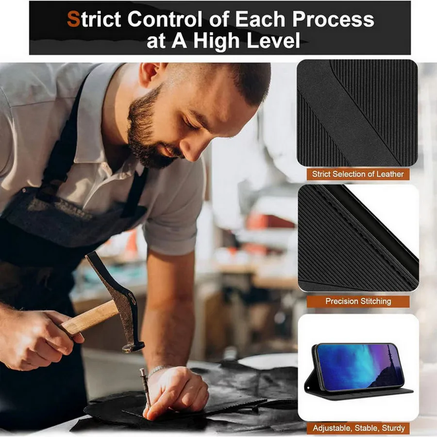 حافظة لهاتف موتورولا إيدج 70 5G 2025 محفظة جلدية الملمس فوندا لهاتف موتورولا موتو X70 حافظة هوائية إيدج 70 غطاء مغناطيسي #2