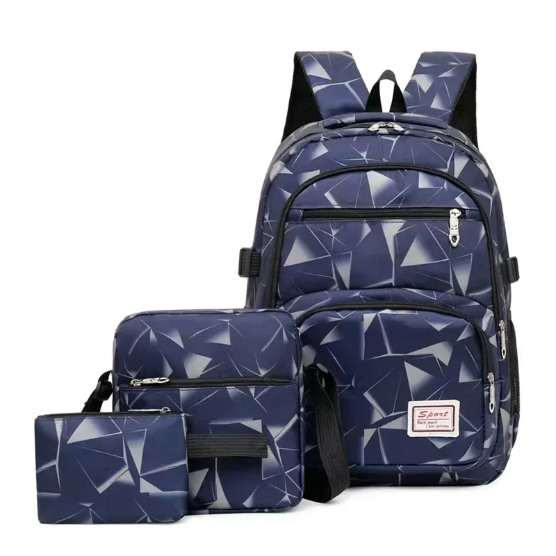 Three Piece Backpack Set for Middle School Bags Students College Students Campus Students Mother Kids Bags for Girl Class Bag