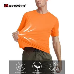 Men's Short Sleeve Men's Quick Drying, UPF50 + UV Protection, Sports for Running, Training, Surfing, Swimming, Rash Guard Shirt 12 Main Sales Surf Shirt - №4