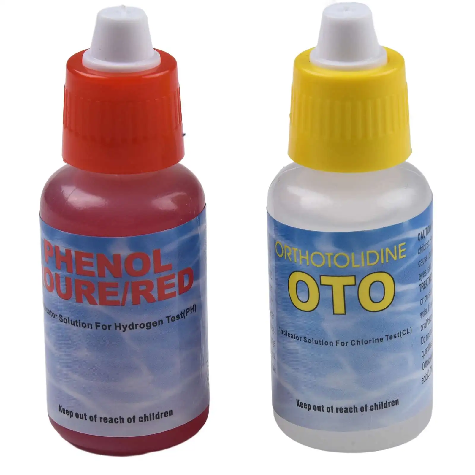 Quick And Hassle-free Process Swimming Pool Test Kit Water Quality Tester Integrated Color Markings Phenol Red PH Test Solution