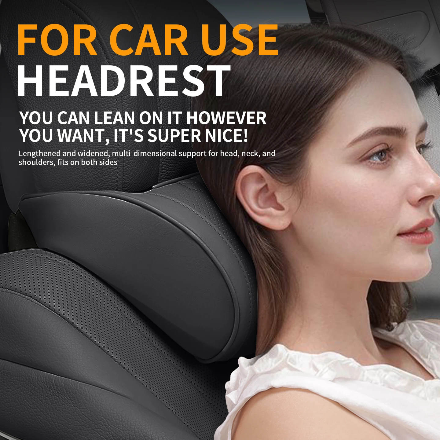 Car Headrest Neck Pillow Memory Foam, Suitable for Honda CRV, Civic, Accord, XRV, Car Seat Neck Pillow Interior Accessories