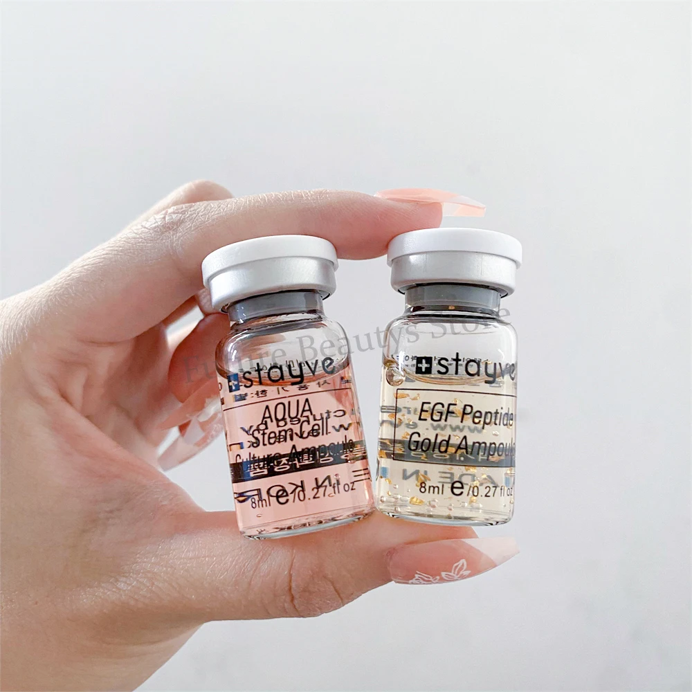 Stayve 8ml BB 크림 글로우 스타터 세럼 키트 Peptides/Niacinamide Foundation 모이스춰 라이징 햇볕 크림 페이스 스킨 케어