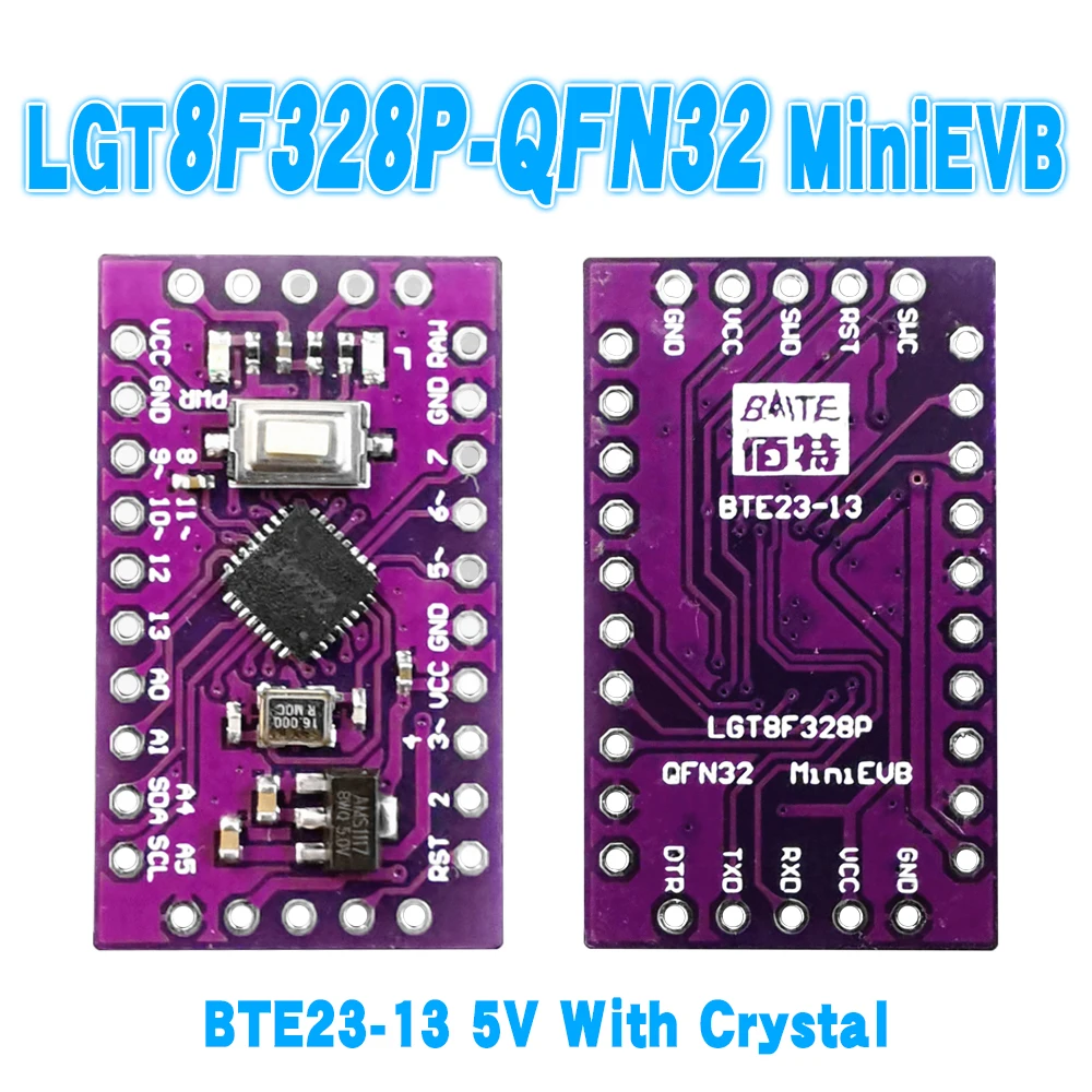 LGT8F328P SSOP20 MiniEVB Replaces Arduino Pro Mini ATMeag328P Fully Compatible No Needles