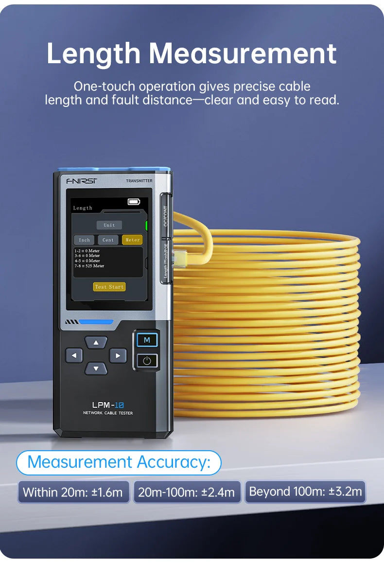 FNIRSI® LPM-10A Multifunctional Network Cable Tracker Intelligent