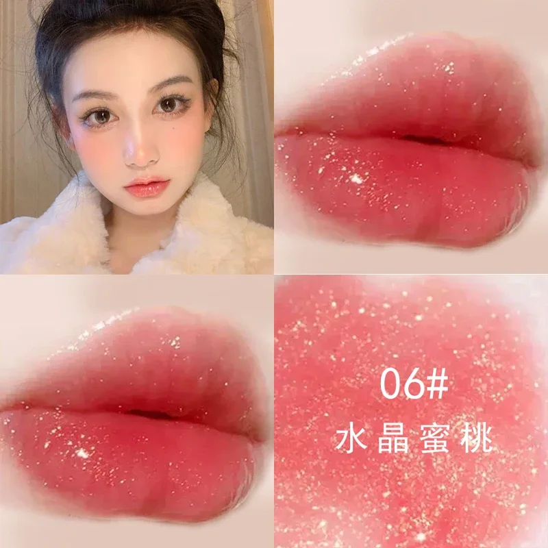 Moisturizing Pearl Liquid Lipstick Waterproof Glitter Mirror Lip Gloss Lasting Shiny Jelly Red Lip Glaze Lips Makeup Cosmetics