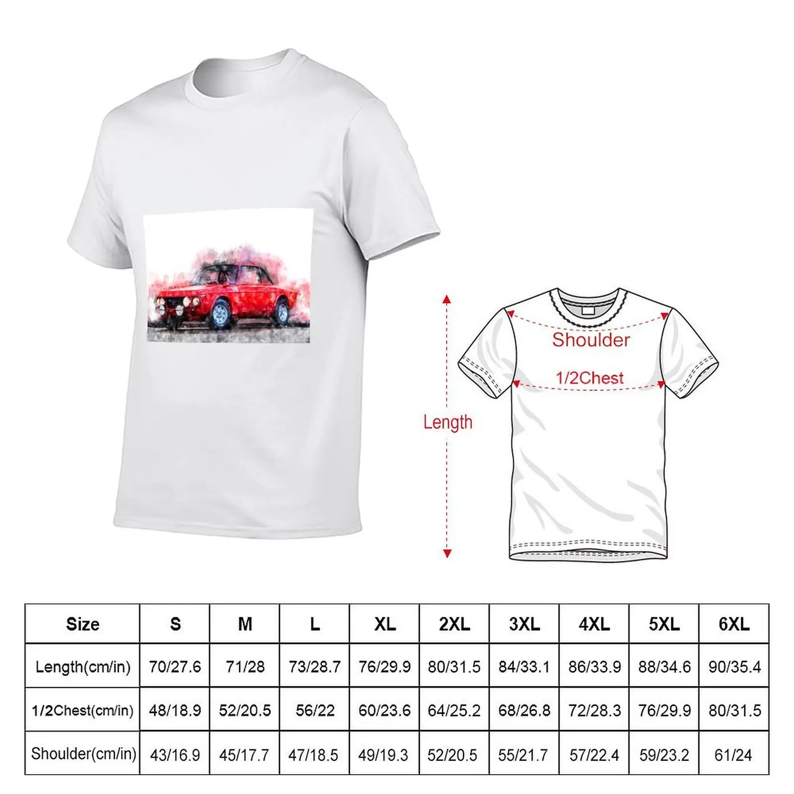 Lancia Fulvia HF T-Shirt Work Style Casual T-Shirt