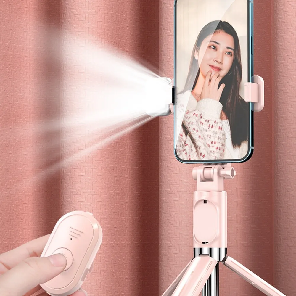 

New Multifunctional Extended Selfie Stick Extendable 1M Video Shooting Photography Tripod with Fill Light Bluetooth Selfie Stick